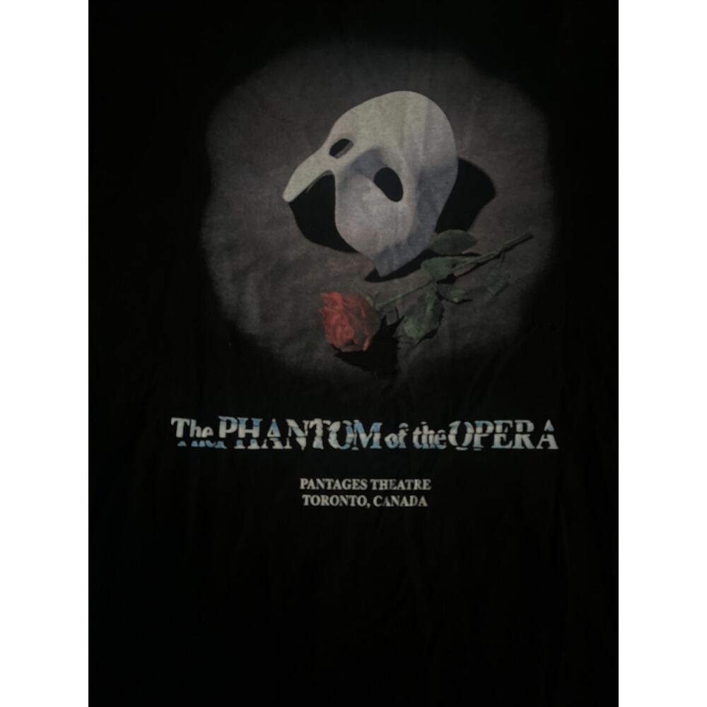 Vintage Phantom of the Opera Shirt Mens Large Pantages Theatre Toronto 90s Tee - Picture 2 of 5